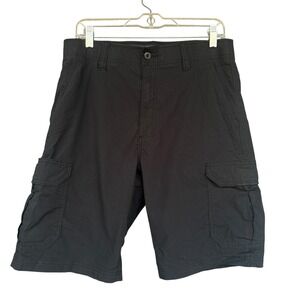 Lee Shorts Mens 32 Black Extreme Motion Cargo Stretch Outdoor Hiking Casual